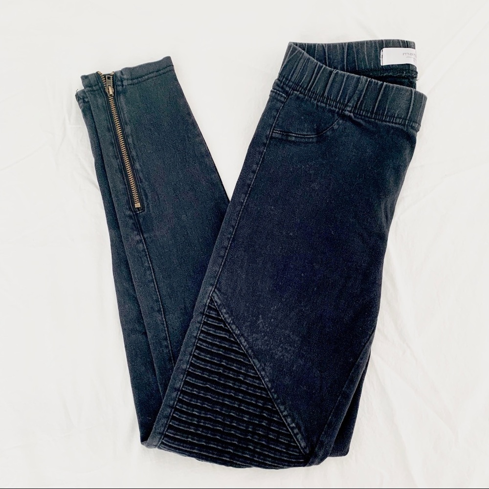 Black Moto leggings